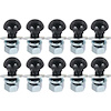 K219B 1938-72 Chevy, GMC Pickup, Blazer/Jimmy, Suburban; Bumper Bolt Set; Front or Rear; 1/2 in.-13 x 1-1/2; 10-Piece Set; Black