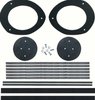 K226 Fresh Air Duct Seal Set for 1965-1968 Chevy Bel Air, Biscayne, Camaro, Caprice, Impala, 1968 Pontiac Firebird - image 2