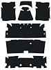 Sound Deadener Set for 1970-1981 GM F-Body Models [OEM-Style, 7-Piece Set] - image 1