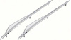 K331 Fender Top Chrome Ornaments 1962 Impala; RH & LH; Pair - image 1