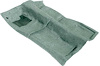 K40030 1968 Camaro/Firebird, Molded Carpet Set,; Passenger Area, 2-Piece,; Loop, Mass Backing, Dark Teal - image 1
