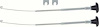 K4007 Kick Panel Cables-1968-74 Nova, Apollo, Omega, Ventura; without AC; Pair - image 1