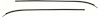 K414 Interior Upper Windshield Trim Moldings 1962-67 Chevy II/Nova; 2 Piece Set - image 1