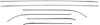 68-72 NOVA ROOF DRIP MOLDING SET - image 1