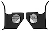 Interior Kick Panels for 1965-1966 Chevy Bel Air, Biscayne, Caprice, Impala without A/C [Pair] - image 1