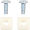 K49067 License Plate Mounting Nut & Screw Set, 4 Pieces, (2 Nylon Nuts & 2 Screws) - image 1