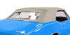 K57028 1967-69; Camaro/Firebird; ConvertibleTop Set; With Hinged 2-Piece Folding Glass Window; Vinyl; Beige - image 2