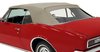 K6769128 1967-69 Camaro / Firebird; Convertible Top; Top Only; For Plastic Window; Vinyl; Beige - image 2