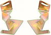 1968-72 Chevy II / Nova Lower Windshield Reveal Molding Corner Clips - PR - image 1