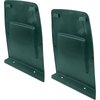 K7113 1971-78 Camaro, Firebird, 1973-79 Nova, X-Body; 1971-80 H-Body; Bucket Seat Back Panel Set; Dark Green - image 4