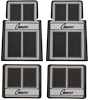 K75801 1967-69 Camaro; Floor Mats; Script Lettering; Front and Rear; Blue 4 Piece Set - image 1