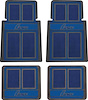 K75808 1967-69 Camaro; Floor Mats; Script Lettering; Front and Rear; Blue; 4 Piece Set - image 1