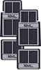 K75901 1962-79 Nova; Floor Mat Set; with Nova Script; Front and Rear; Black; 4 Piece Set - image 1