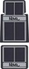 K75901 1962-79 Nova; Floor Mat Set; with Nova Script; Front and Rear; Black; 4 Piece Set - image 2