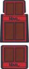 K75902 1962-79 Chevrolet Nova; Floor Mat Set; with Nova Script Lettering; Red; 4 Piece Set - image 2