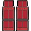 K76102 1958-96 Chevrolet Impala; Floor Mat Set; in.Impala in. Script; Front & Rear; Red; 4 Piece Set - image 1