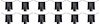 K8070 Convertible Well Molding Clip Set 12 1962-63 Nova - image 1