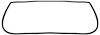 Back Glass Weatherstrip 1962-1964 Impala/GM Full Size 2-Door Coupe