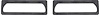 K838 Side Marker Bezel Gaskets 1969 Camaro; Pair - image 1