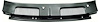 Cowl Top Vent Grill Panel 1967-69 Camaro - image 1