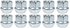 K8717 Acorn OEM Bulge Style Lug Nut Set - image 1