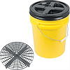 Grit Guard Basic Wash System 5 Gallon Yellow Pail With Black Lid - image 1