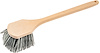 Wash Brush Gentle Bristles Straight Head 18 Handle Grey/White - image 1