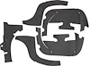 Inner Fender Apron Set 1967-68 GM F-Body - image 1