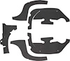 Inner Fender Apron Set 1969 Camaro - image 1