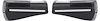K99700 Rear Arm Rest Base and Pad for 1968-1972 Nova, Chevelle, Skylark, GTO [2 Door, with Trim Moldings, Black]