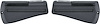 K99701 Rear Armrest Assemblies 1968-72 Nova, Chevelle, Skylark, GTO; 2-Door, Coupe; Without Trim Moldings; Black; Pair - image 1