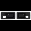 Door Handle Escutcheons for 1975-1976 Chevy Camaro, Pontiac Firebird; 1975-1979 Chevy Nova [Black, Pair] - image 2
