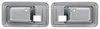 Door Handle Escutcheons for 1975-1976 Chevy Camaro, Pontiac Firebird; 1975-1979 Chevy Nova [Black, Pair] - image 3