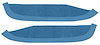 1964 Impala Super Sport Medium Blue Loop Door Panel Carpet - image 1