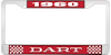 1960 Dart License Plate Frame - Red - image 1