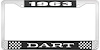 1963 Dart License Plate Frame - Black - image 1
