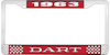 1963 Dart License Plate Frame - Red - image 1