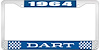 1964 Dart License Plate Frame - Blue - image 1