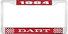 1964 Dart License Plate Frame - Red - image 1