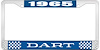 1965 Dart License Plate Frame - Blue - image 1