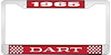 1965 Dart License Plate Frame - Red - image 1