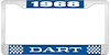1968 Dart License Plate Frame - Blue - image 1