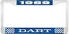 1969 Dart License Plate Frame - Blue - image 1