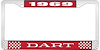 1969 Dart License Plate Frame - Red - image 1