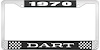 1970 Dart License Plate Frame - Black - image 1