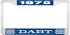 1970 Dart License Plate Frame - Blue - image 1