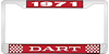 1971 Dart License Plate Frame - Red - image 1
