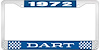 1972 Dart License Plate Frame - Blue - image 1