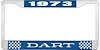 1973 Dart License Plate Frame - Blue - image 1