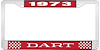 1973 Dart License Plate Frame - Red - image 1
